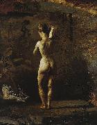 Thomas Eakins Study for William Rush Carving His Allegorical Figure of the Schuylkill oil painting